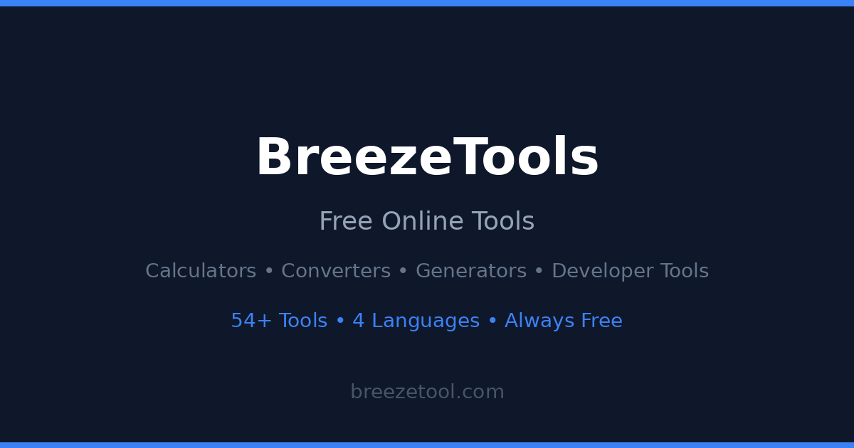 BreezeTools — Free Online Tools